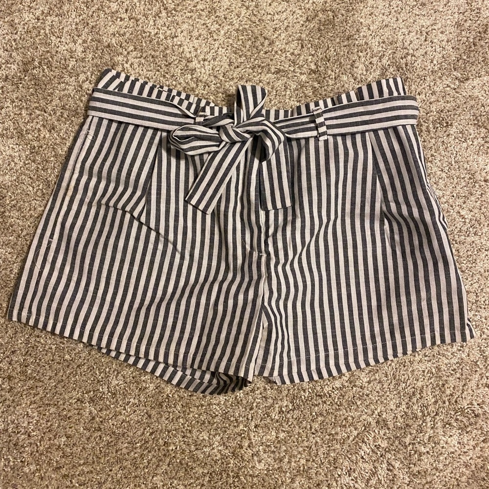 High Waisted Paperbag Shorts
